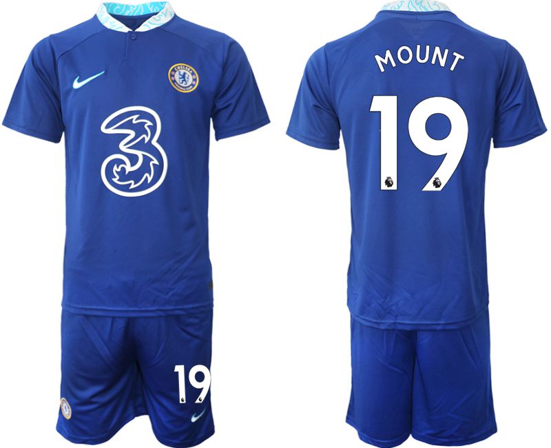 Cheap Men 2022-2023 Club Chelsea FC home blue 19 Soccer Jersey